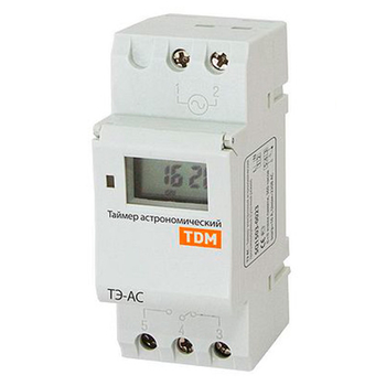 Таймер электронный астрономический ТЭ-АС 16А-DIN TDM SQ1503-0023 - Электрика, НВА - Реле, автоматизация и управление - Таймеры - . Магазин оборудования для автономного и резервного электропитания Ekosolar.ru в Солнечногорске