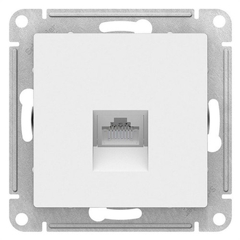 Розетка компьютерная SE AtlasDesign RJ45, белая механизм - Электрика, НВА - Выключатели и розетки - Розетки - . Магазин оборудования для автономного и резервного электропитания Ekosolar.ru в Солнечногорске