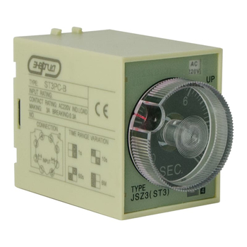 Реле времени 220V ST3PC-B (0.1-1s/10s/60s/6 min) Энергия - Электрика, НВА - Реле, автоматизация и управление - Реле времени - . Магазин оборудования для автономного и резервного электропитания Ekosolar.ru в Солнечногорске